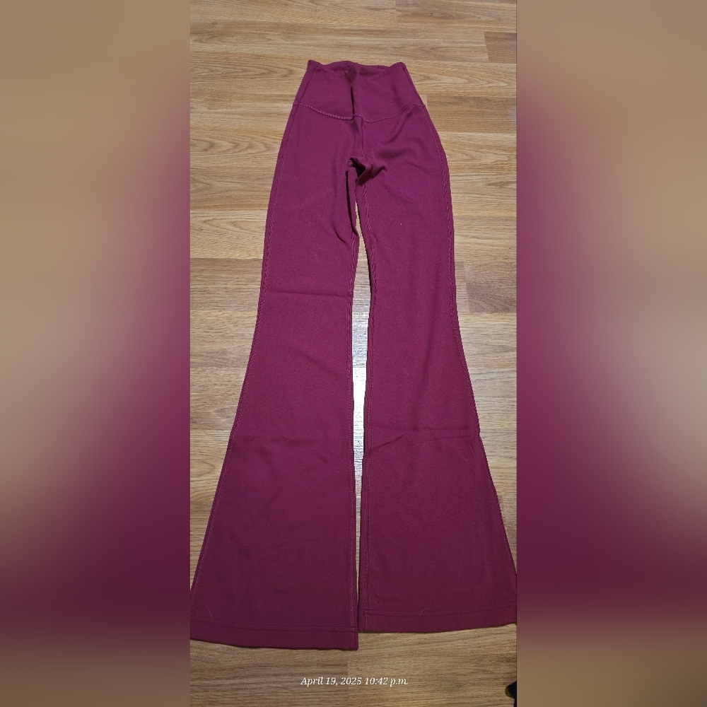 Lululemon Women's Burgundy Flared Pants